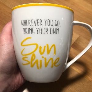 Sun shine white coffee mug